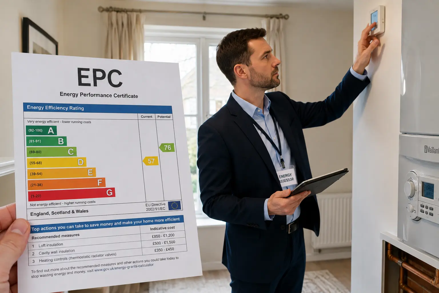 Home energy efficiency EPC checker